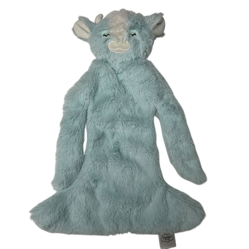Slumberkins Powder Blue Yak Plush Baby Soother Security Lovey 15"